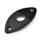 Роз'єм-планка PAXPHIL HJ003 BK Jack Plate Oval Curved (Black) 21840 фото 1