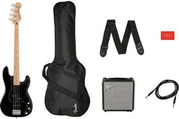 Гітарний набір Squier by Fender Affinity Series PJ Bass Start Pack Black 231528 фото