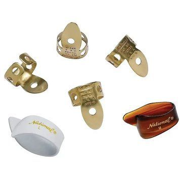 Набір медіаторів D'addario National Pick Variety Pack - Finger and Thumb Picks 6 Pack 39654 фото