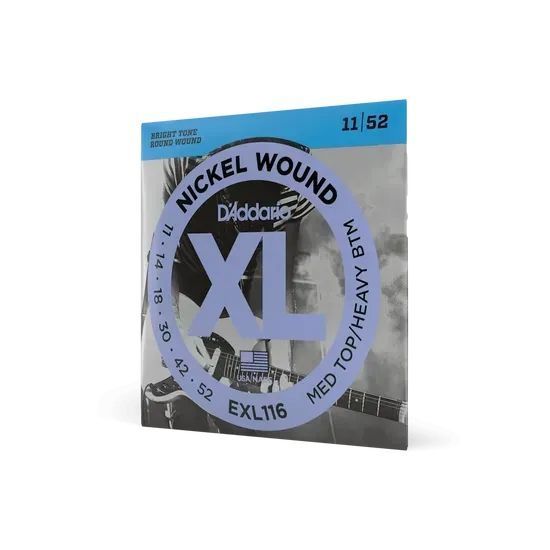 Струни для електрогітари D'ADDARIO EXL116 XL Nickel Wound Medium Top/Heavy Bottom (11-52) 19632 фото