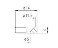 Шайба для кріплення грифа PAXPHIL HB005 CR NECK JOINT BUSHING (Chrome) 21884 фото