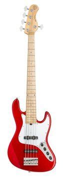 Бас-гітара SADOWSKY MetroExpress 21-Fret Vintage J/J Bass, Maple, 5-String (Candy Apple Red Metallic) 38399 фото