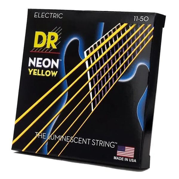 Струни для електрогітари DR Strings Neon Yellow Electric - Heavy (11-50) 40765 фото