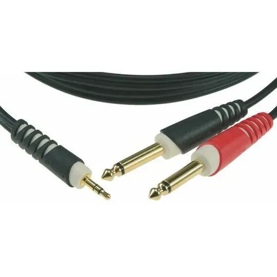 Кабель Klotz AY5 Y-Cable Stereo Mini Jack - 2xJack Mono Black 1 м 228312 фото