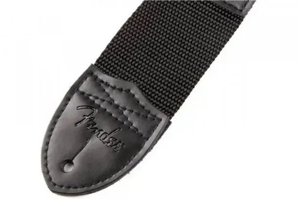 Ремінь гітарний Fender Strap 2 Black Red Logo 53885 фото