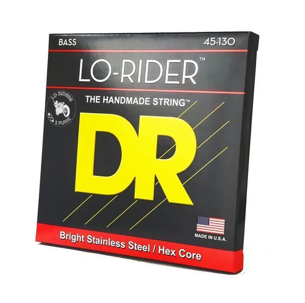 Струни для бас-гітари DR Strings LO-Rider Bass - Medium - 5-String (45-130) 40833 фото