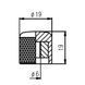 Ручка для потенціометра Paxphil NB006 CR Push-On Control Knob (Chrome) 35987 фото 2