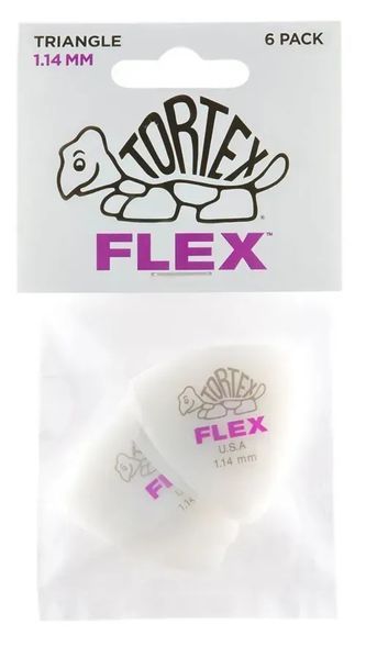 Набір медіаторів Dunlop Tortex Flex Triangle Pick 1.14mm 34723 фото