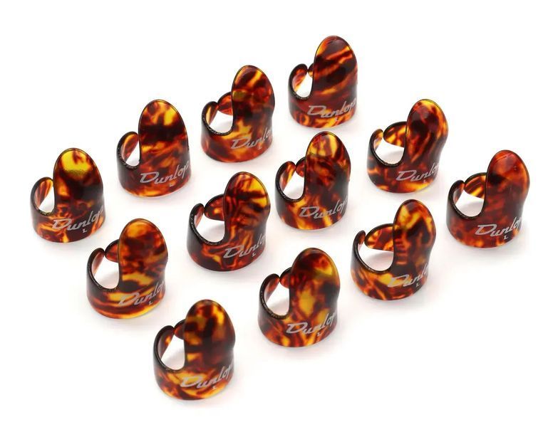 Набір медіаторів Dunlop Shell Large Finger Picks (12шт) 29171 фото