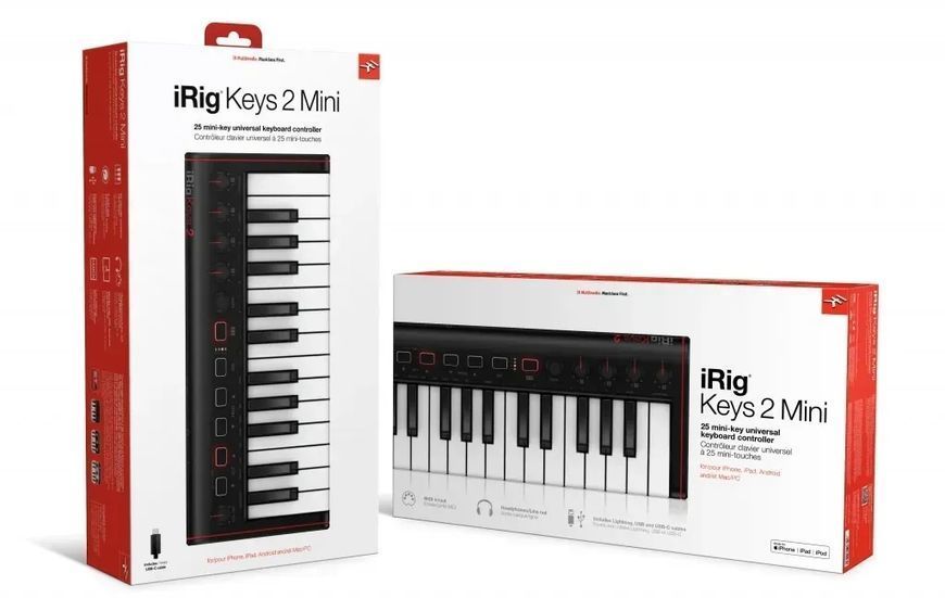 MIDI клавіатура IK Multimedia iRIG KEYS 2 Mini 40039 фото