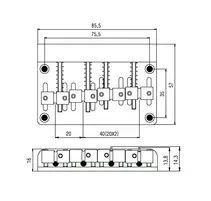 Бридж/тремоло PAXPHIL BB012 BK 21683 фото