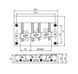 Бридж/тремоло PAXPHIL BB012 BK 21683 фото 2