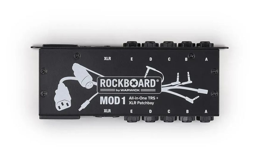 Панель для педалборду ROCKBOARD MOD 1 V2 All-in-One TRS & XLR, IEC & Barrel Patchbay 38362 фото