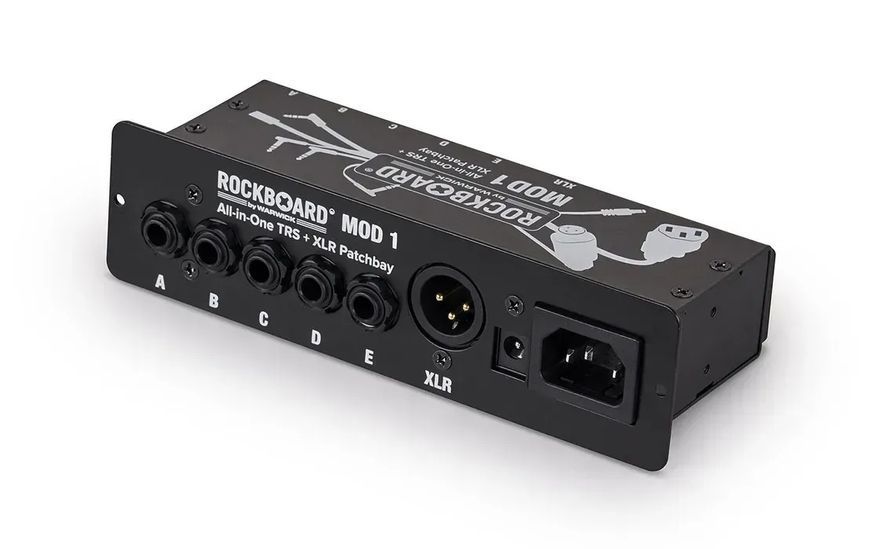 Панель для педалборду ROCKBOARD MOD 1 V2 All-in-One TRS & XLR, IEC & Barrel Patchbay 38362 фото