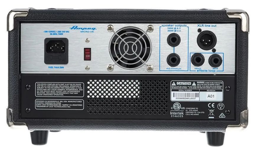 Підсилювач-голова AMPEG Micro-VR 39095 фото
