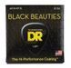Струни для акустичної гітари DR Strings Black Beauties Acoustic - Light (12-54) 40814 фото 1