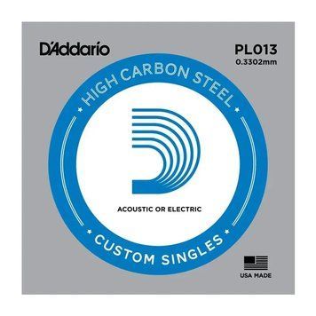 Струни для електрогітари D'ADDARIO PL013 Plain Steel 013 28521 фото
