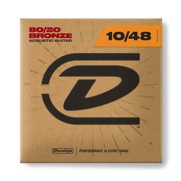 Струни для акустичної гітари DUNLOP DAB1048 80/20 Bronze Acoustic Guitar Strings (10-48) 20533 фото