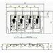 Бридж/тремоло PAXPHIL BB404 BK 21680 фото 3