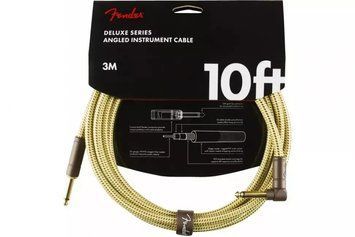 Кабель інструментальний Fender Cable Deluxe Series 10' Angled Tweed 228465 фото