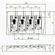 Бридж/тремоло PAXPHIL BB404 GD 21678 фото 2