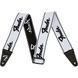 Ремінь гітарний Fender WeighLess 2'' Running Logo Strap Black/White 229406 фото 1