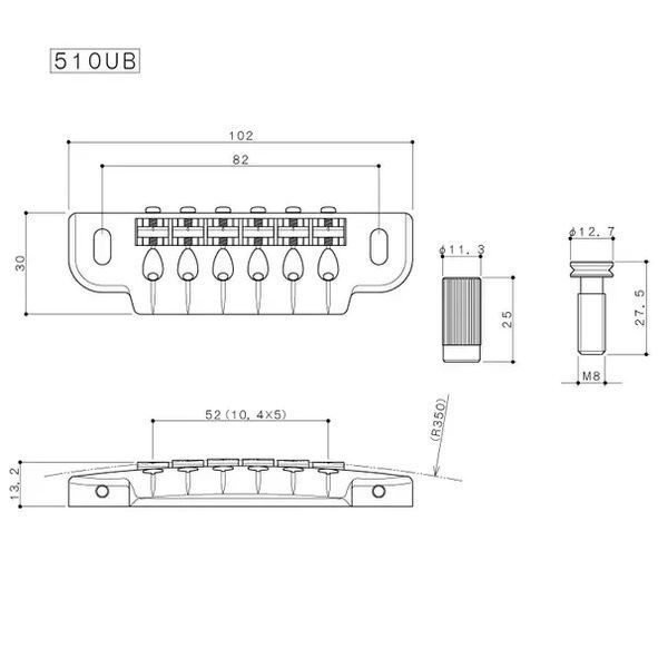 Бридж/тремоло GOTOH 510UB GG 33743 фото