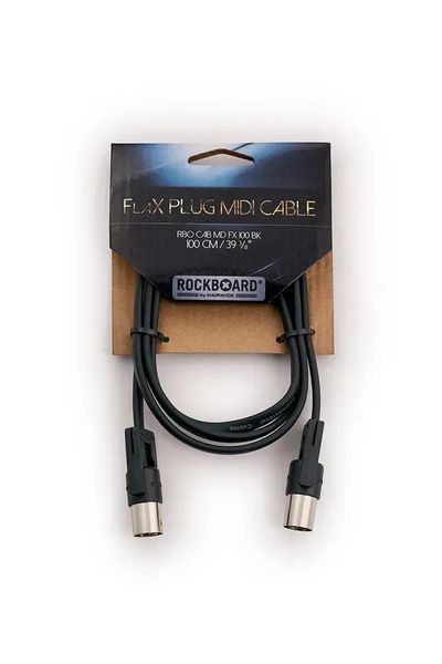 Кабель ROCKBOARD RBO CAB MD FX 100 BK RockBoard FlaX Plug MIDI Cable, 100 cm 38371 фото