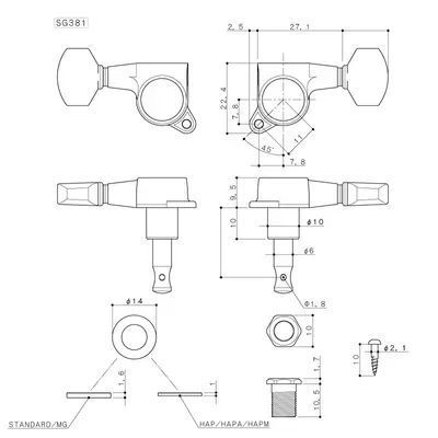 Кілки GOTOH SG381-07 C 28040 фото