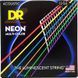 Струни для акустичної гітари DR Strings Neon Multi-Color Acoustic - Light (12-54) 40811 фото 1